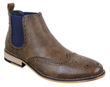 Miesten mustat tai ruskeat slip-on-cheal-saappaat - Cavani Hound