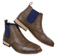Miesten mustat tai ruskeat slip-on-cheal-saappaat - Cavani Hound