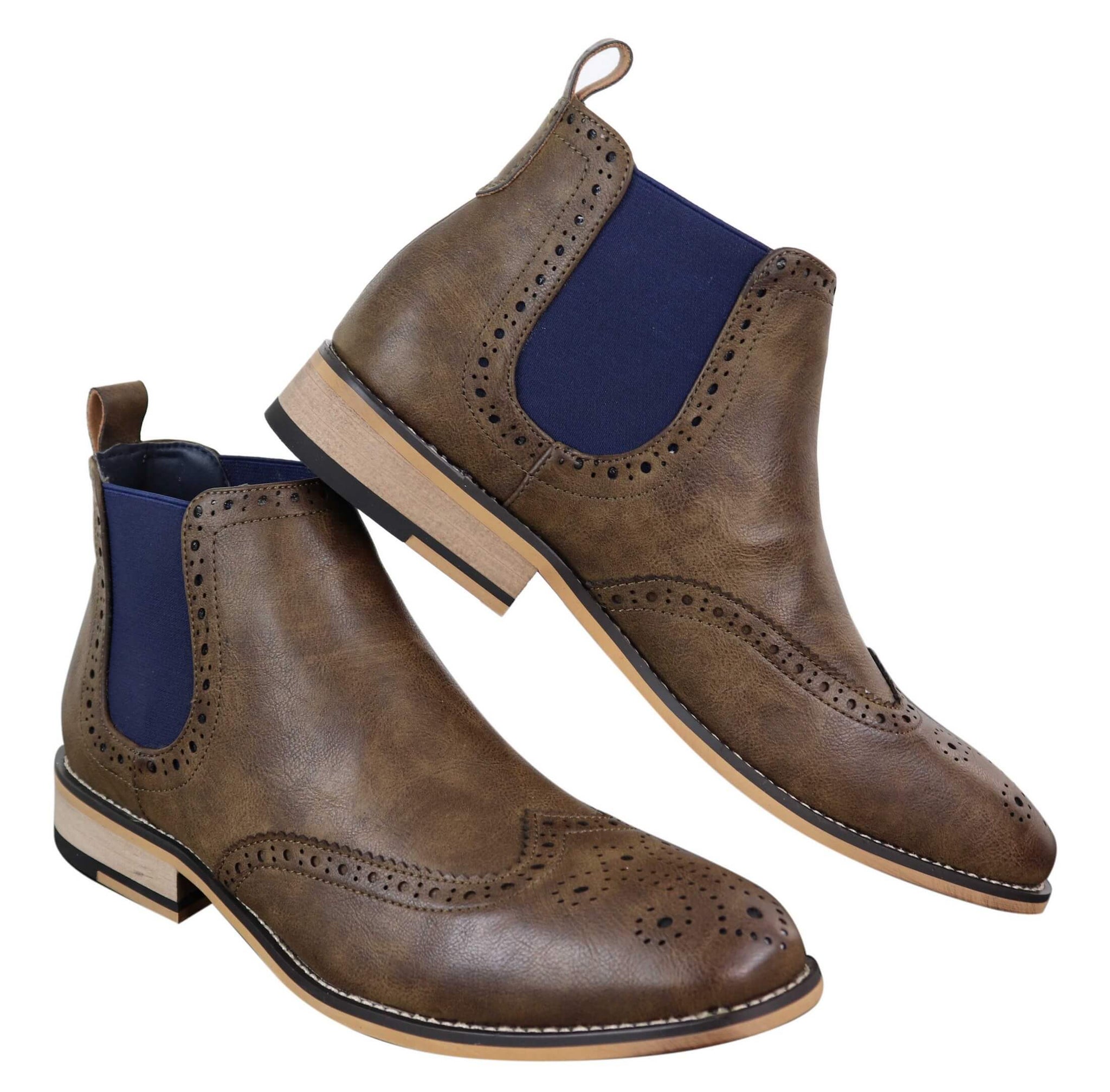 Miesten mustat tai ruskeat slip-on-cheal-saappaat - Cavani Hound