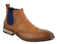 Miesten mustat tai ruskeat slip-on-cheal-saappaat - Cavani Hound