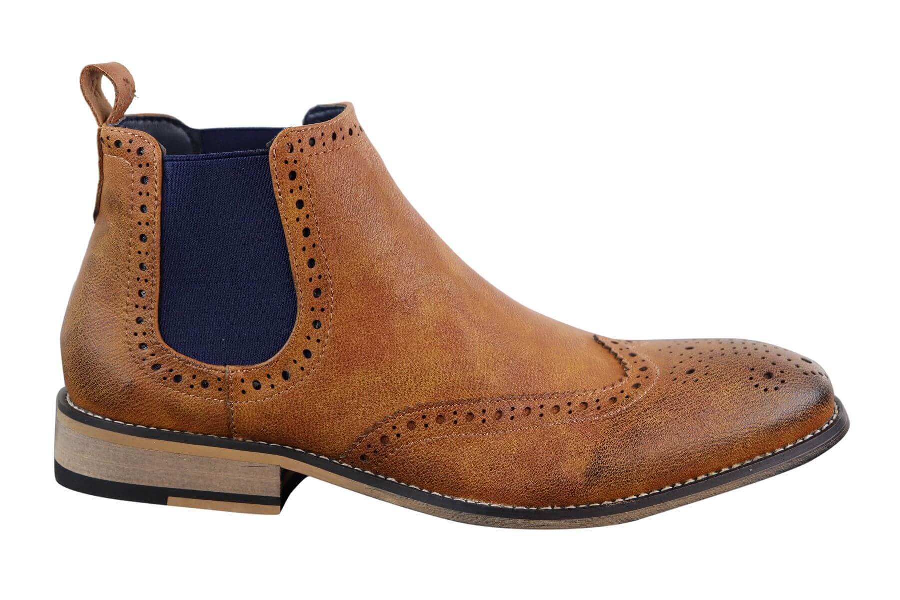 Miesten mustat tai ruskeat slip-on-cheal-saappaat - Cavani Hound