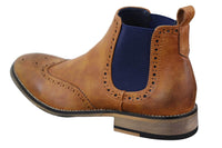 Miesten mustat tai ruskeat slip-on-cheal-saappaat - Cavani Hound