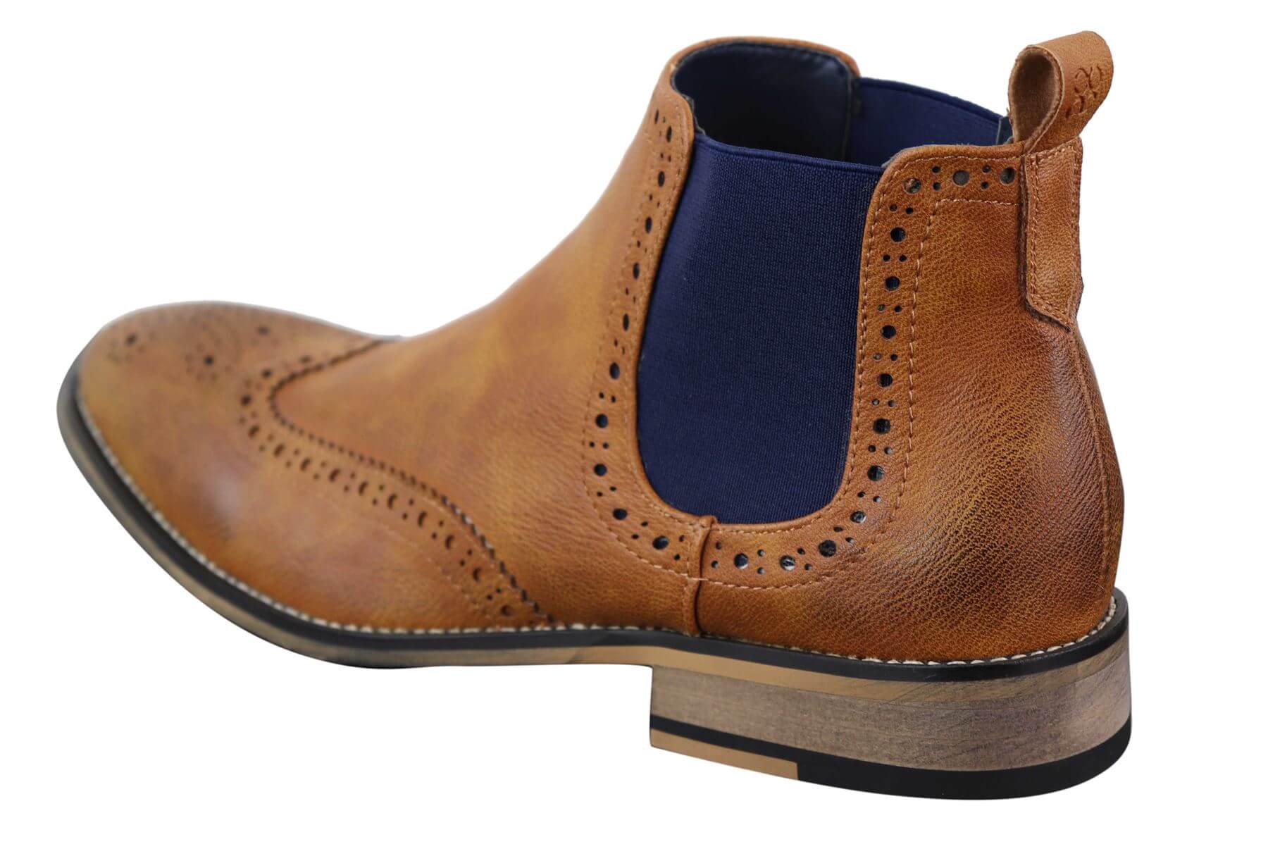 Miesten mustat tai ruskeat slip-on-cheal-saappaat - Cavani Hound