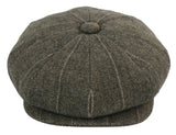 Miesten tweed-ruutukuvioinen Peaky Blinders -lippis