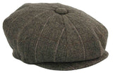 Miesten tweed-ruutukuvioinen Peaky Blinders -lippis