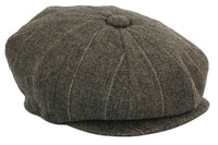 Miesten tweed-ruutukuvioinen Peaky Blinders -lippis
