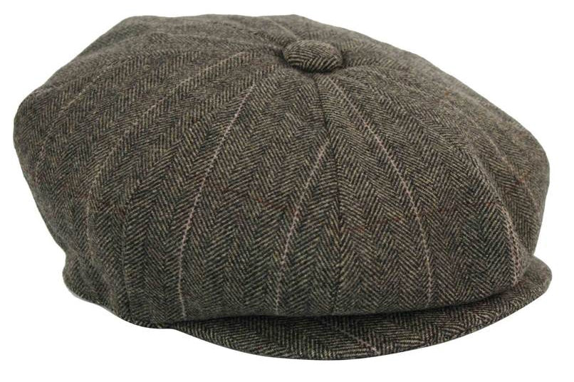 Miesten tweed-ruutukuvioinen Peaky Blinders -lippis