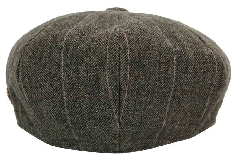 Miesten tweed-ruutukuvioinen Peaky Blinders -lippis
