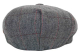 Miesten tweed-ruutukuvioinen Peaky Blinders -lippis