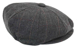 Miesten tweed-ruutukuvioinen Peaky Blinders -lippis