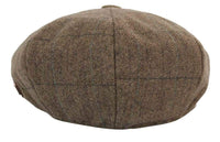 Miesten tweed-ruutukuvioinen Peaky Blinders -lippis