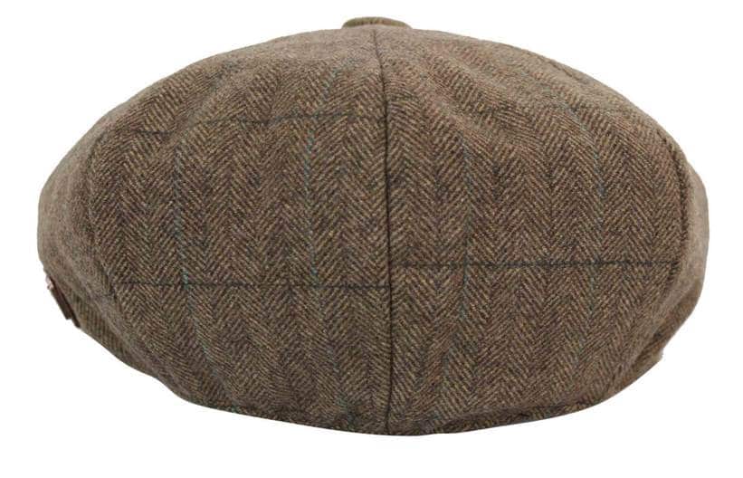 Miesten tweed-ruutukuvioinen Peaky Blinders -lippis
