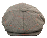Miesten tweed-ruutukuvioinen Peaky Blinders -lippis