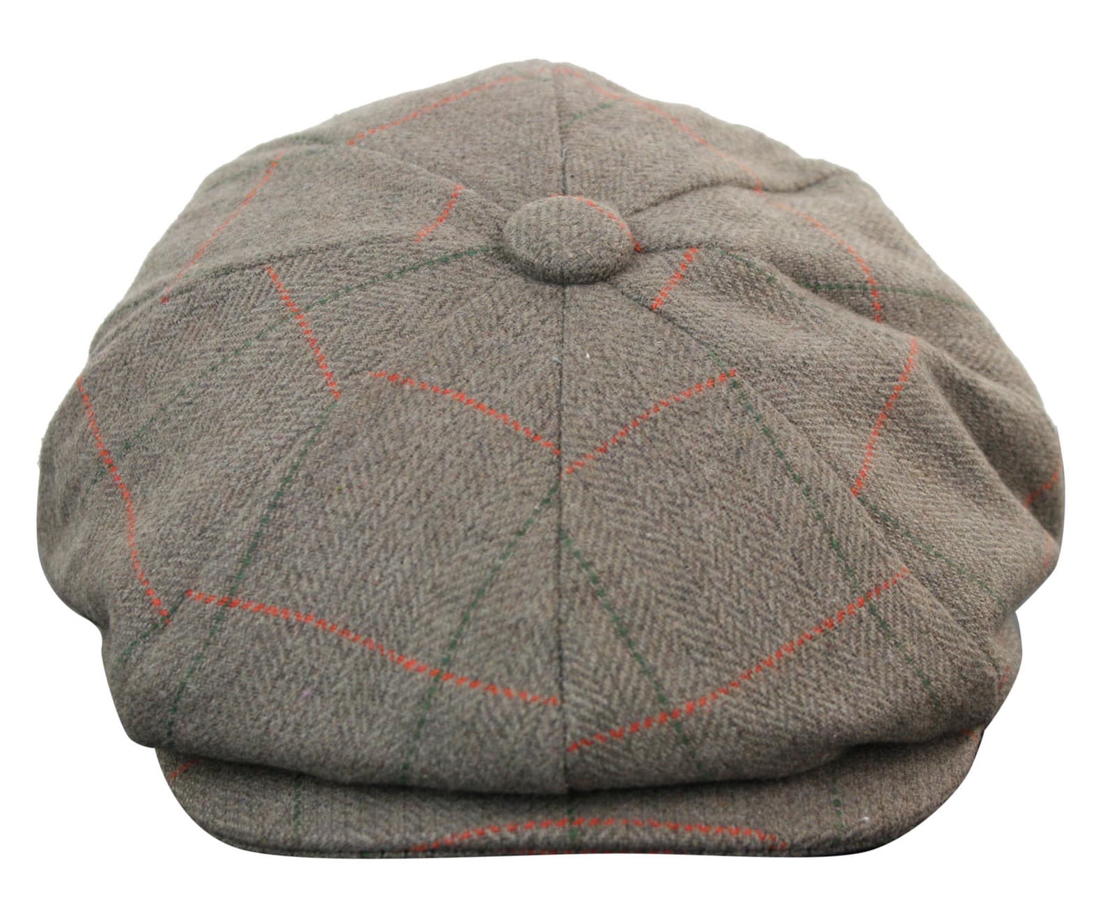 Miesten tweed-ruutukuvioinen Peaky Blinders -lippis