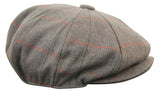 Miesten tweed-ruutukuvioinen Peaky Blinders -lippis