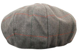 Miesten tweed-ruutukuvioinen Peaky Blinders -lippis