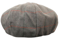Miesten tweed-ruutukuvioinen Peaky Blinders -lippis