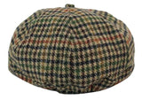 Miesten tweed-kangaspipo 8-paneelisella newsboy-hatulla