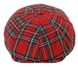 Miesten tweed-kangaspipo 8-paneelisella newsboy-hatulla