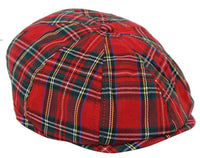 Miesten tweed-kangaspipo 8-paneelisella newsboy-hatulla