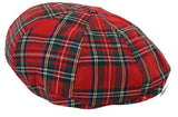 Miesten tweed-kangaspipo 8-paneelisella newsboy-hatulla