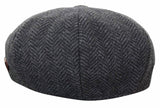HT6316 - Miesten kalanruotokuvioinen tweed-hattu Peaky Blinders -kuviolla