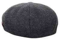 HT6316 - Miesten kalanruotokuvioinen tweed-hattu Peaky Blinders -kuviolla