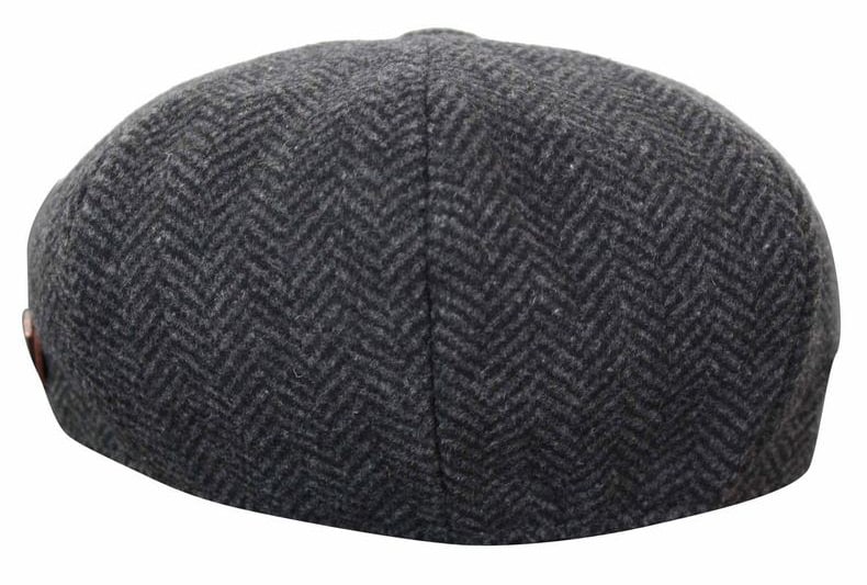 HT6316 - Miesten kalanruotokuvioinen tweed-hattu Peaky Blinders -kuviolla