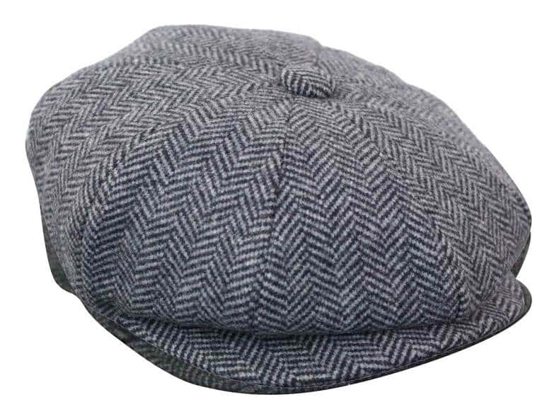 HT6316 - Miesten kalanruotokuvioinen tweed-hattu Peaky Blinders -kuviolla