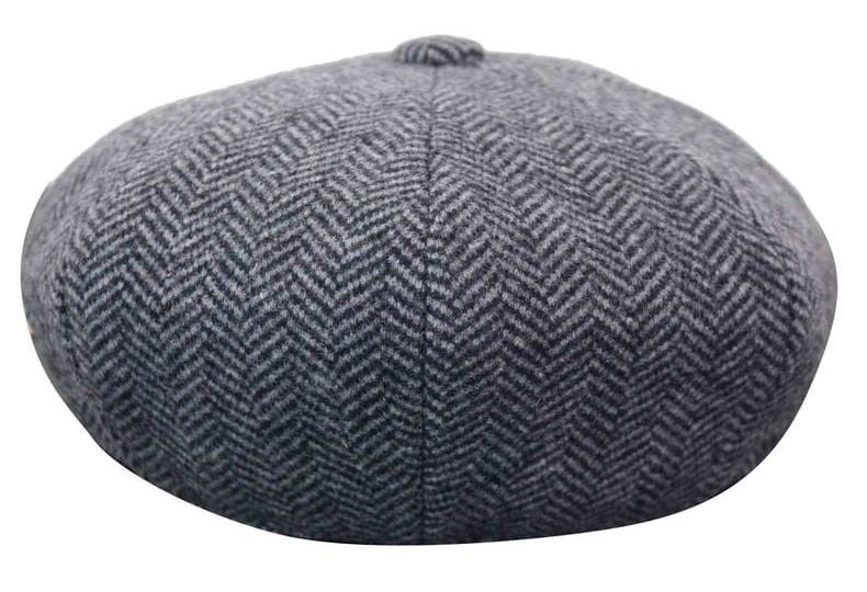 HT6316 - Miesten kalanruotokuvioinen tweed-hattu Peaky Blinders -kuviolla