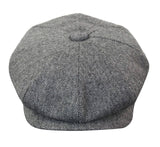 HT6364 - Miesten kalanruotokuvioinen tweed-newsboy Peaky Blinders -hattu