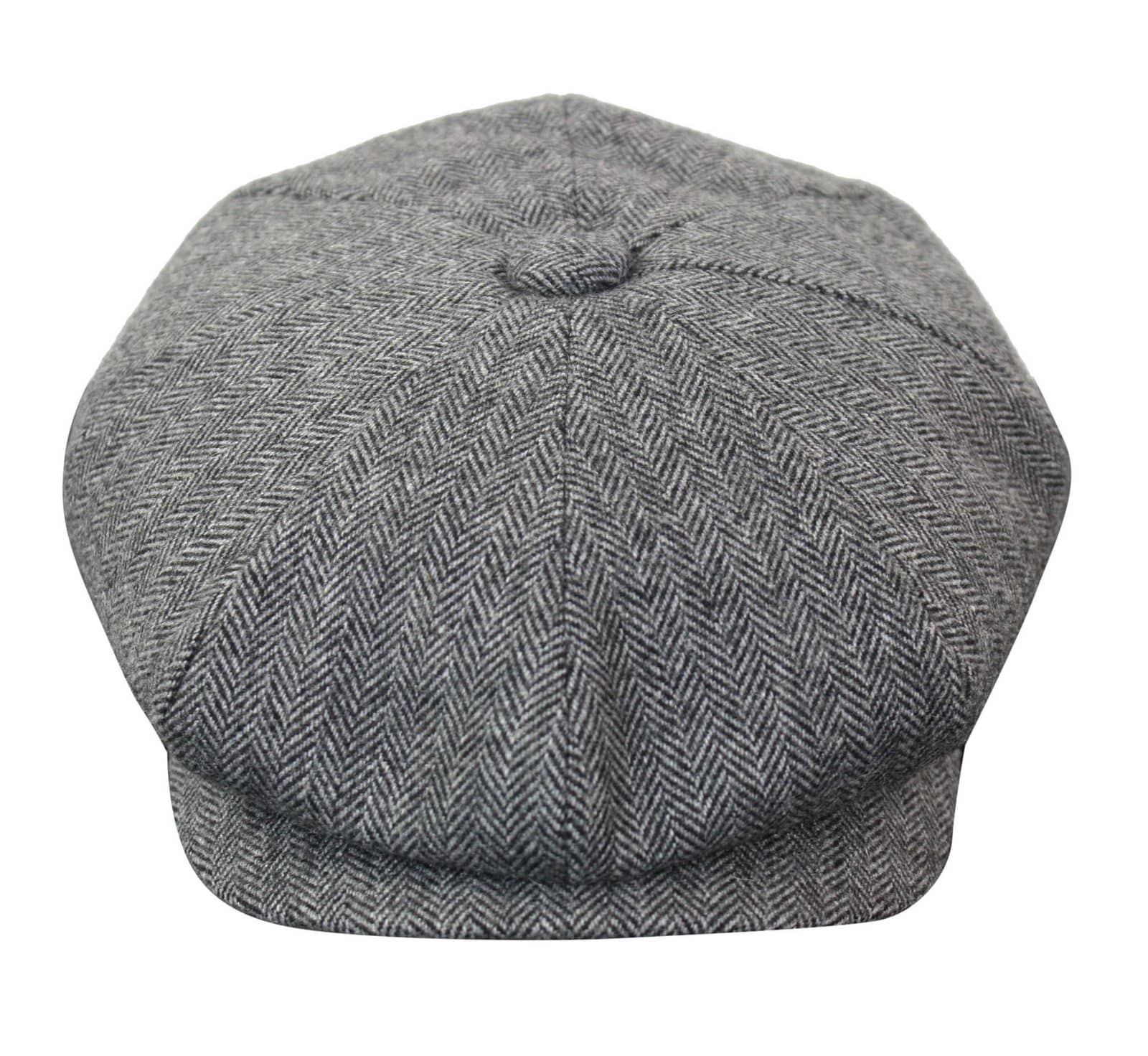 HT6364 - Miesten kalanruotokuvioinen tweed-newsboy Peaky Blinders -hattu