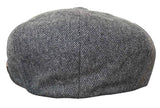 HT6364 - Miesten kalanruotokuvioinen tweed-newsboy Peaky Blinders -hattu