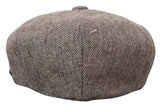 HT6364 - Miesten kalanruotokuvioinen tweed-newsboy Peaky Blinders -hattu