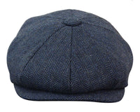 HT6364 - Miesten kalanruotokuvioinen tweed-newsboy Peaky Blinders -hattu