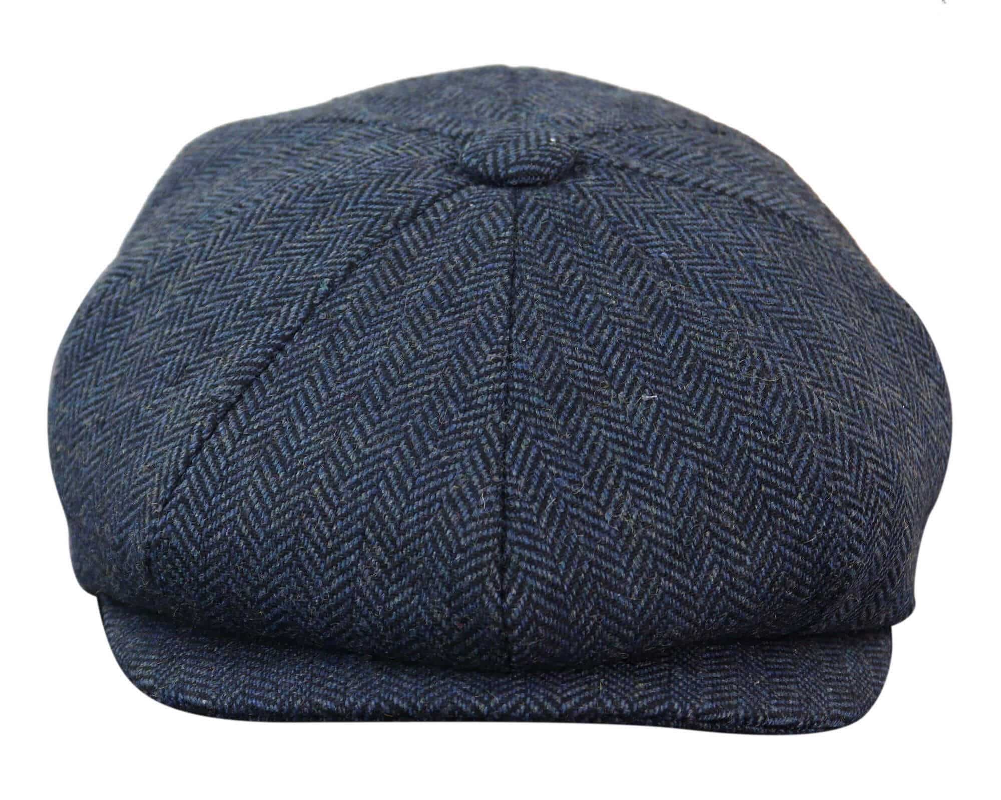 HT6364 - Miesten kalanruotokuvioinen tweed-newsboy Peaky Blinders -hattu