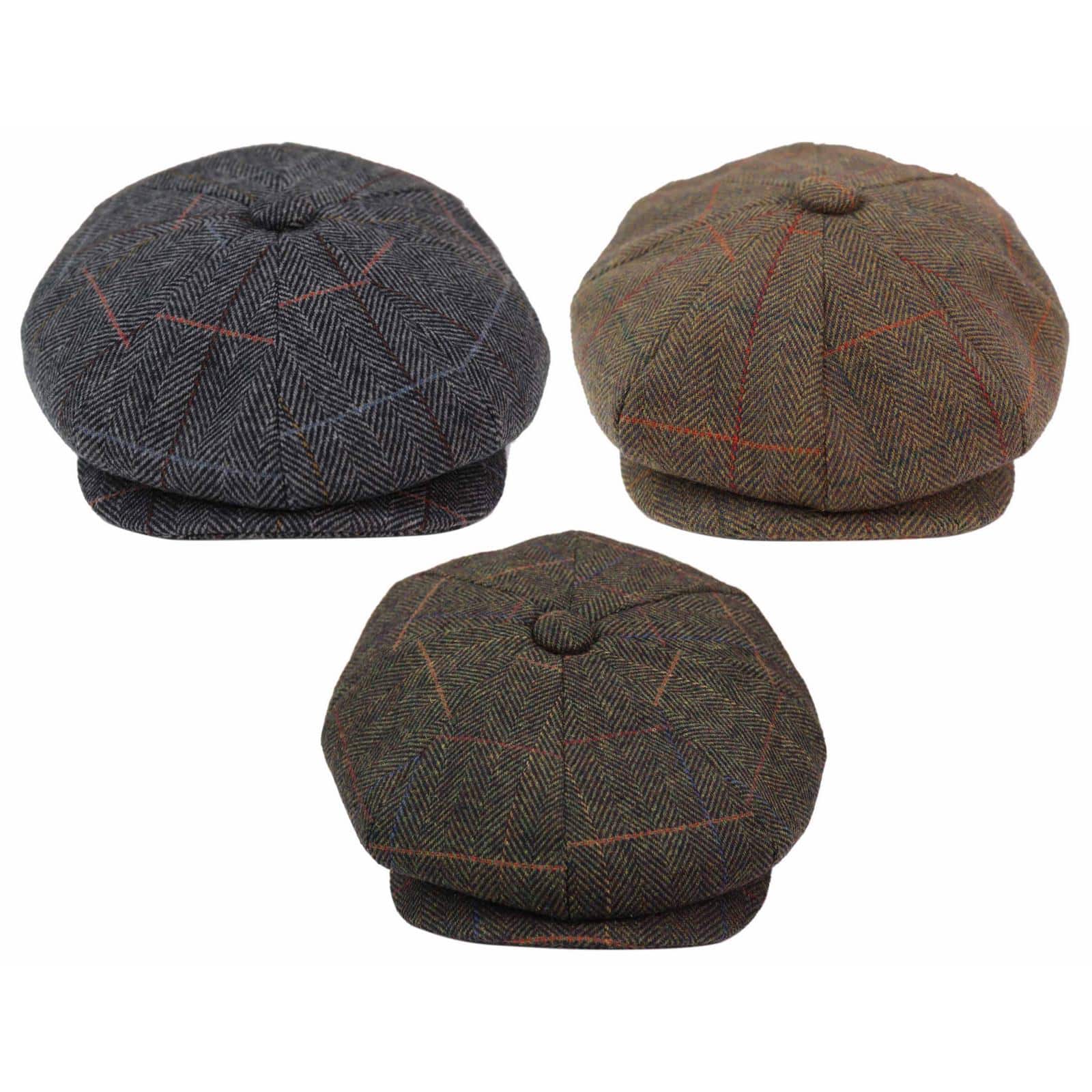 Miesten 8-paneelinen Newsboy-lippis