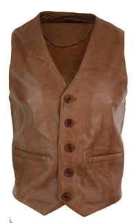 Infinity 153 Napa - Miesten nahkatakki, klassinen, vintage-retro, kamelikuvio