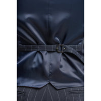 Voittamaton - Miesten tummansininen pinstripe-liivi