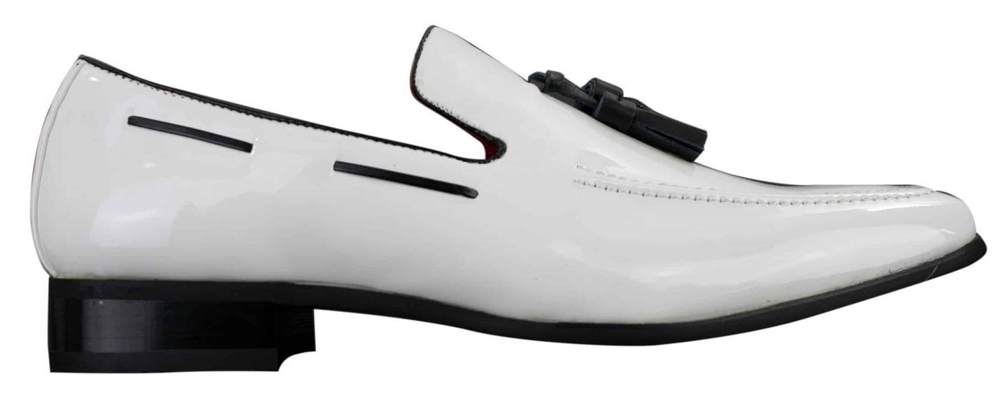 Miesten slip-on-patukkakengät, kiiltävät tupsukuvioiset ajokengät, nahkaiset, älykkäät rentoa dynamiikkaa