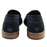 Miesten aidot mokkanahkaiset slip-on-loaferit, laivastonsiniset, älykkäät, rento ja klassinen, mukava istuvuus