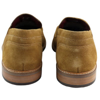 Miesten aidot mokkanahkaiset slip-on-loaferit, veneilykengät, ruskeat, älykkäät, rento ja klassiset, mukavat kengät