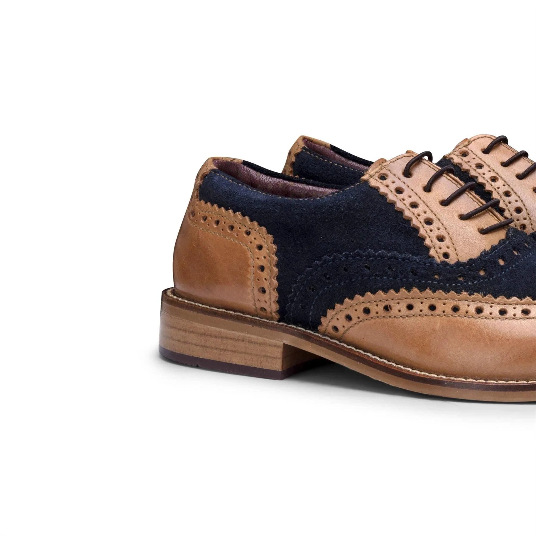 Lasten aidot nahkaiset brogue-kengät, nauhalliset, tyylikkäät, muodolliset, vintage-kengät, klassiset, huippuluokan