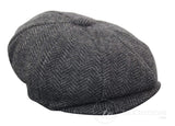 Lasten Peaky Blinders Newsboy Tweed -kalanruotokuvioinen 8-paneelinen hattu