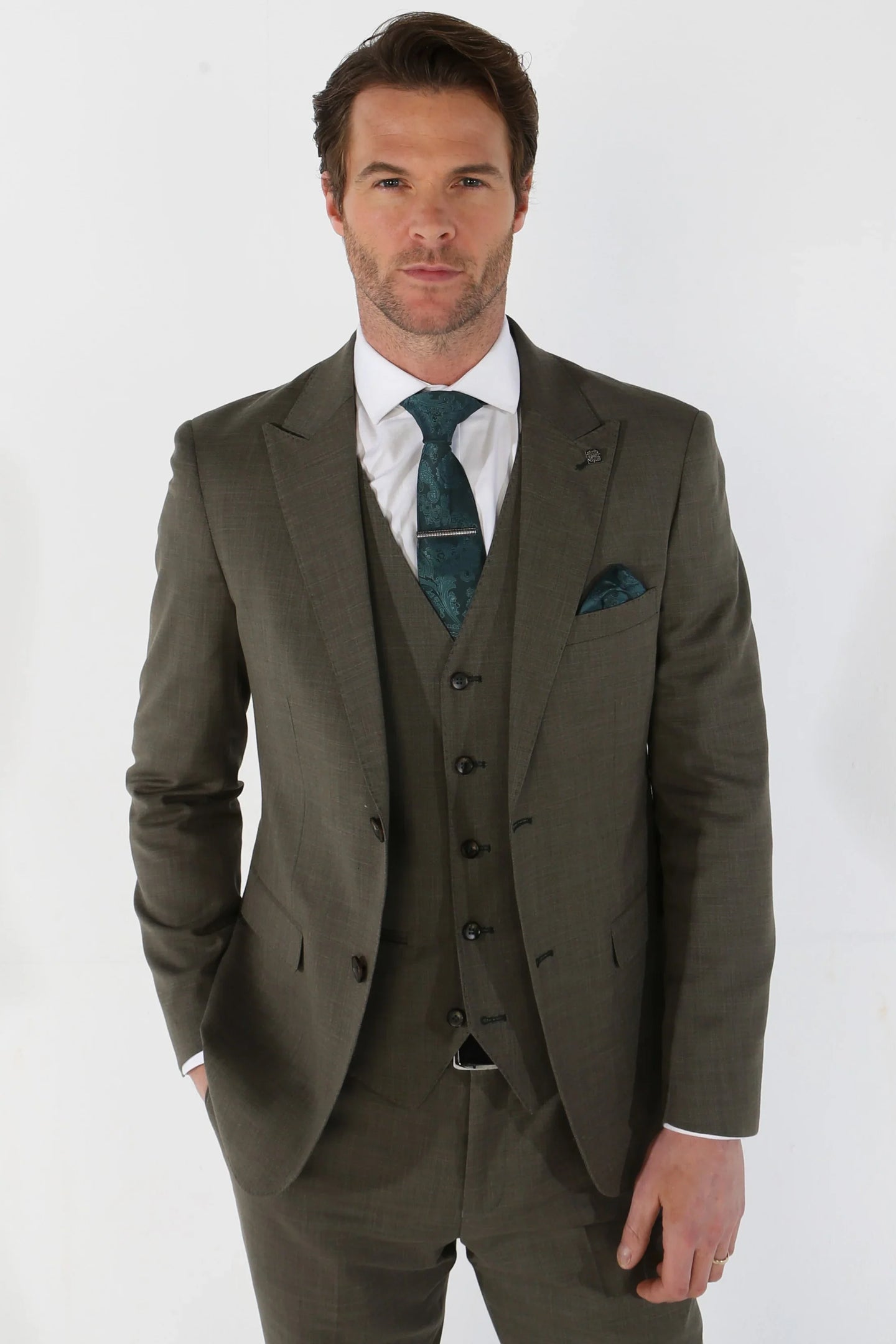 Kurt - Miesten Sage Tailored Fit -bleiseri