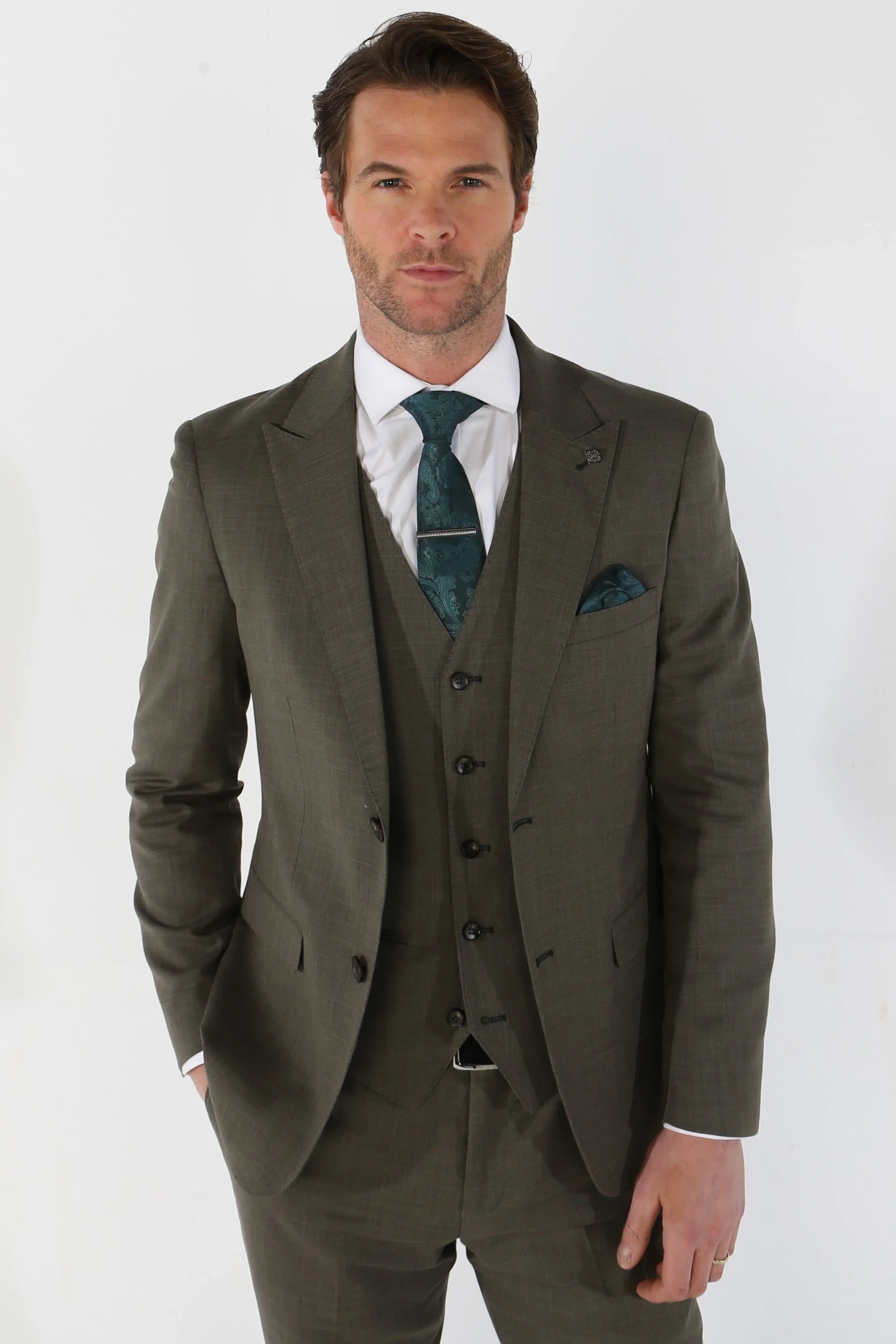 Kurt - Miesten Sage Tailored Fit -bleiseri