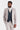 Leo Beige -puku ja Harris Navy Tweed -liivi