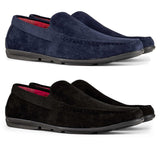 Miesten mokkanahkaiset neliönmuotoiset kärjet slip-on-kengät