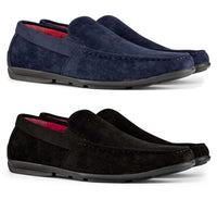 Miesten mokkanahkaiset neliönmuotoiset kärjet slip-on-kengät