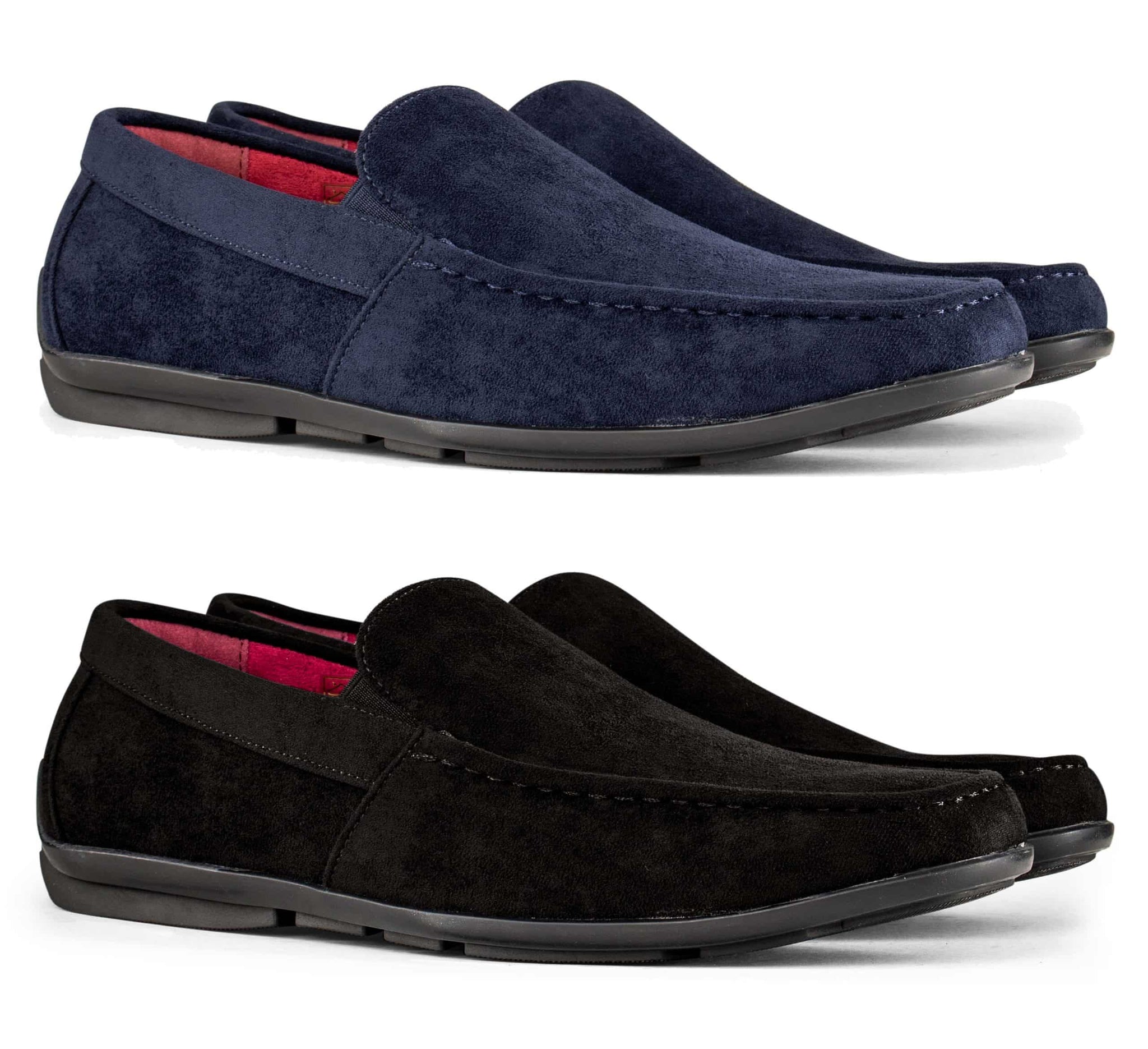 Miesten mokkanahkaiset neliönmuotoiset kärjet slip-on-kengät